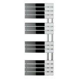 JTP Cleo Chrome 1400mm x 550mm Designer Radiator Cut Out